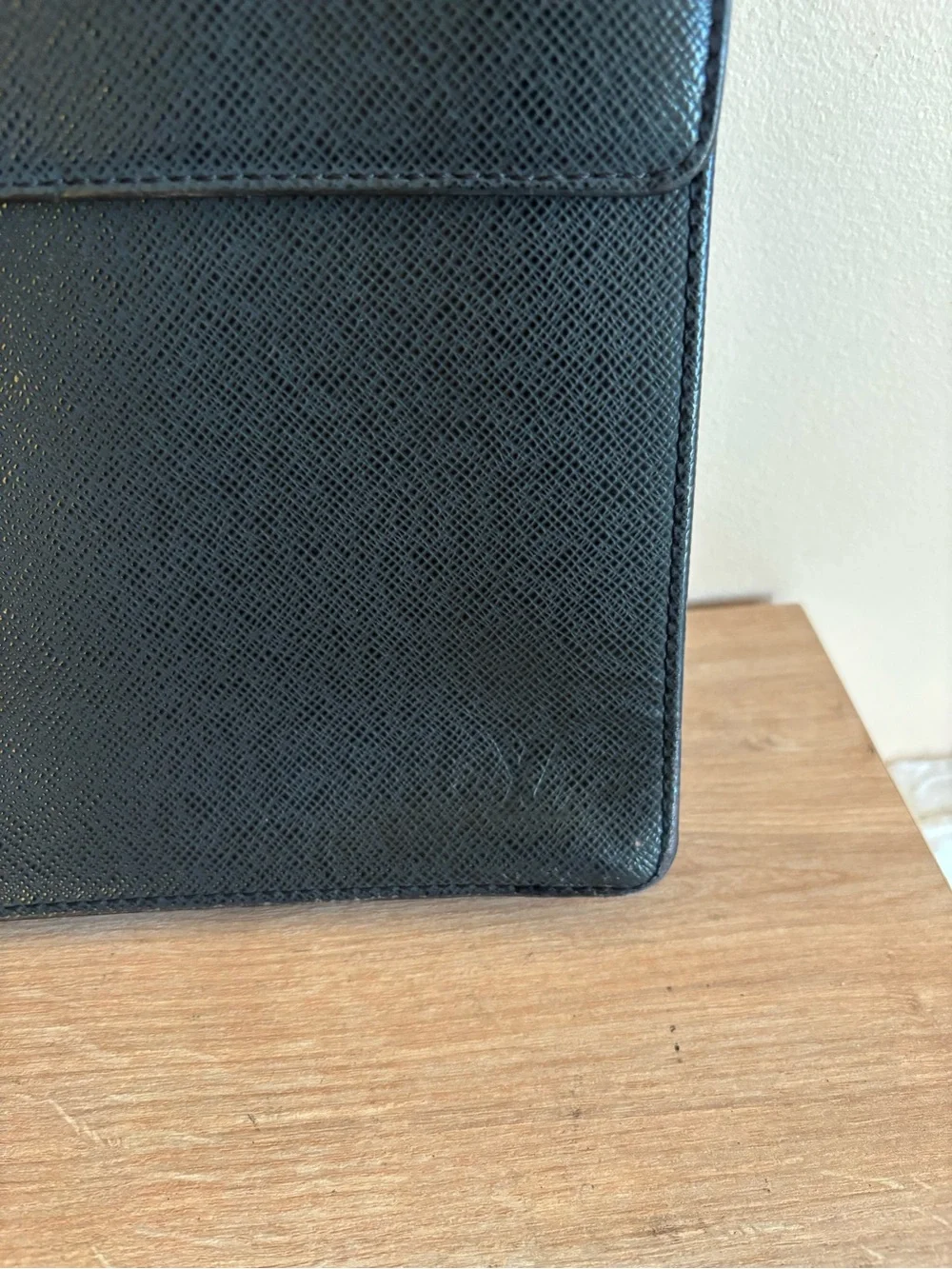 Authentic Louis Vuitton leather briegcase laptop bag